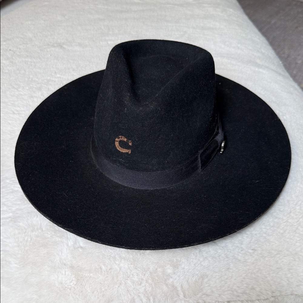 Charlie 1 Horse black wide brim hat